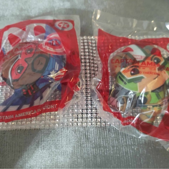 Captian America Other - McDONALDS Captain America Brave New World Plush 2024 HAPPY MEAL TOY *3 INCLUDED*